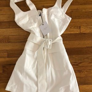 Whit jean dress